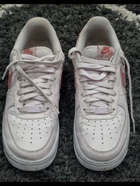 Nike Air Force 1 Low '07 Shoes Women's SZ 9.5 Pearl Pink/Coral Chalk
